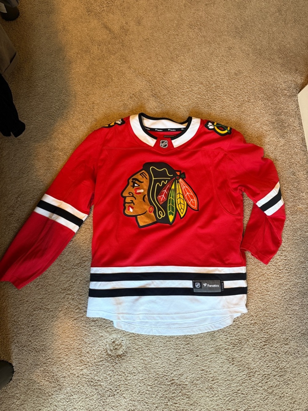 Fanatics Red Chicago Blackhawks Hockey Jersey